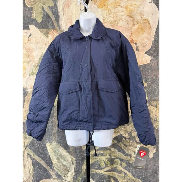 NWT FP MOVEMENT Off The Bleachers Coaches Jacket Midnight Navy Size S - Picture 7 of 11